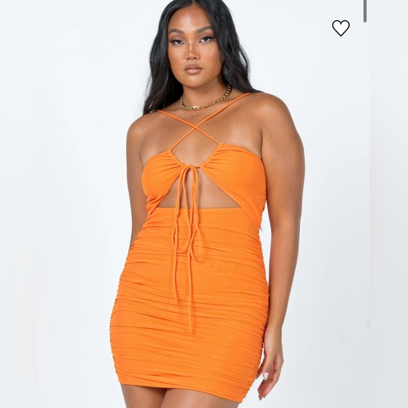 Princess Polly Dresses & Skirts - Y2K ARIZONA MINI DRESS ORANGE SIZE 8